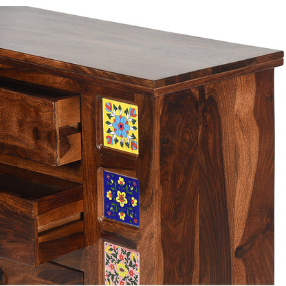 Rang Mahal Chest Of 3 Drawer | Sheesham Wood
