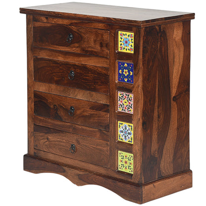 Rang Mahal Chest Of 3 Drawer | Sheesham Wood