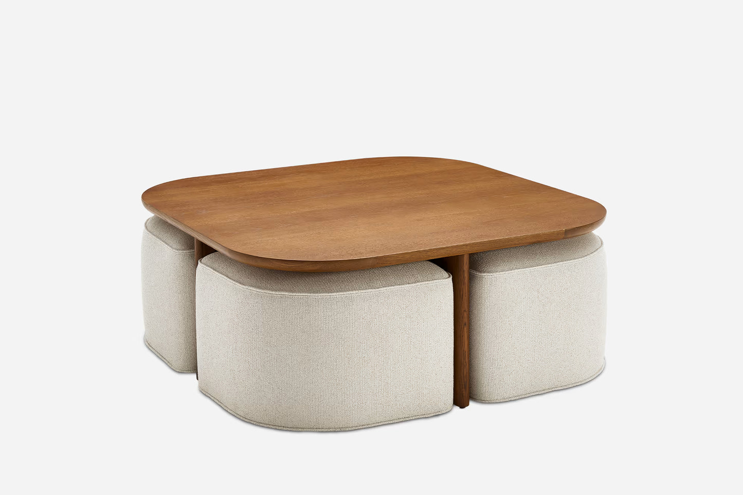 Magana Centre Coffee Table With 4 Seating | Premium Oak Wood