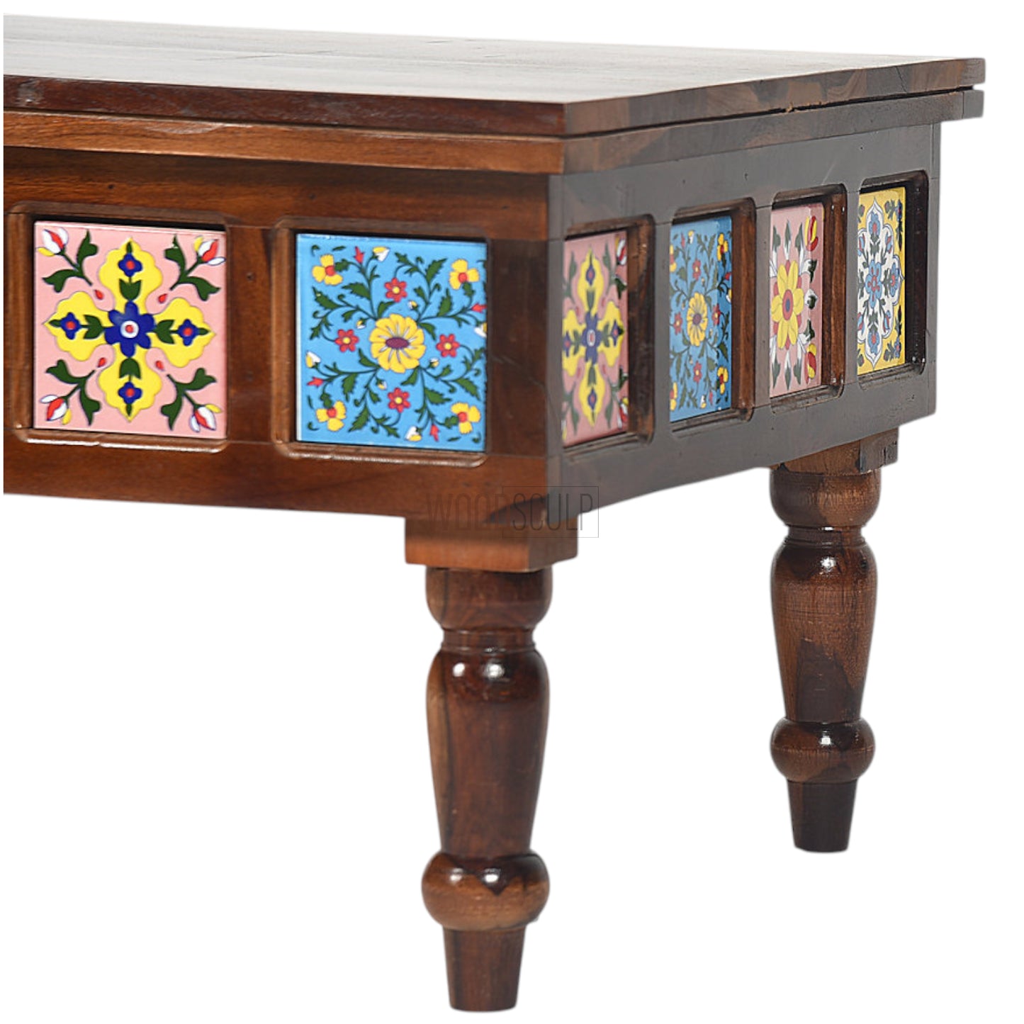 Rang Mahal Storage Center Coffee Table |  Sheesham Wood