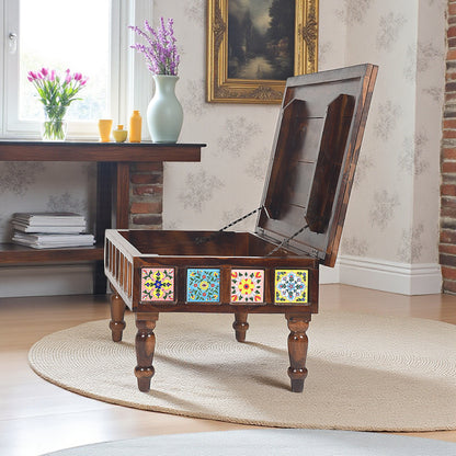 Rang Mahal Storage Center Coffee Table |  Sheesham Wood