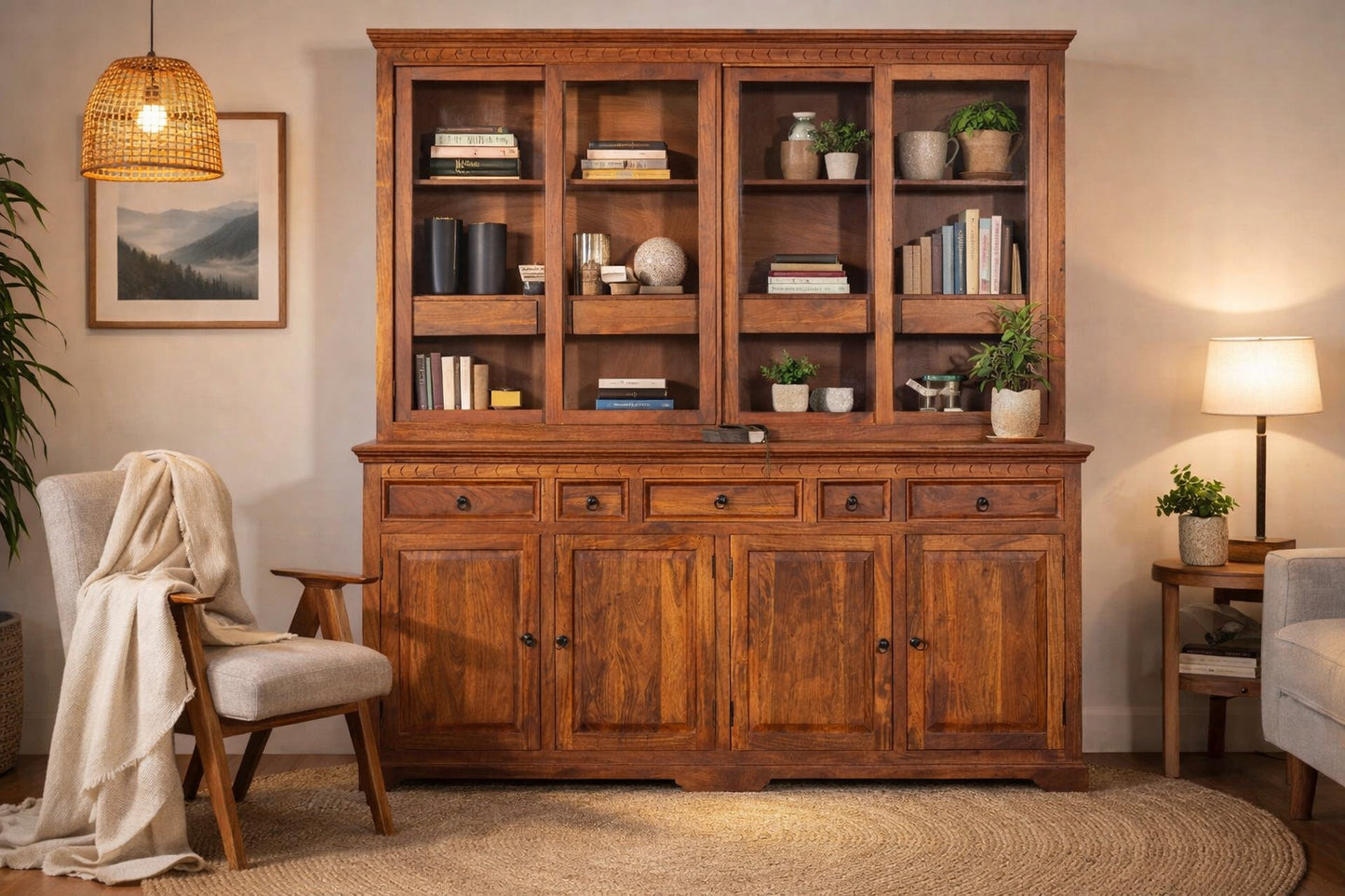 Heritage Storage & Display Cabinet | Acacia Wood