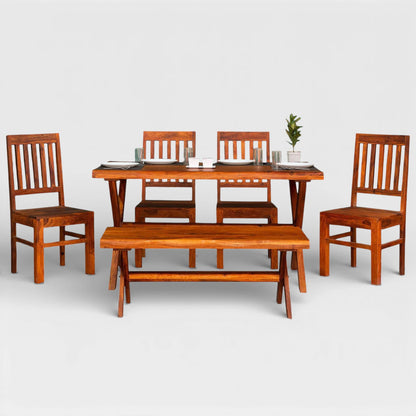 Heritage Dining Table Set | Sheesham Wood