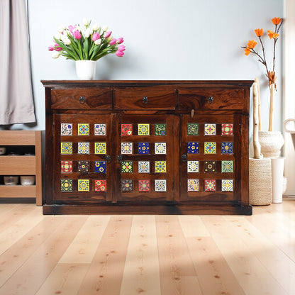 Rang Mahal Sideboard Cabinet Storage | Sheesham Wood #2