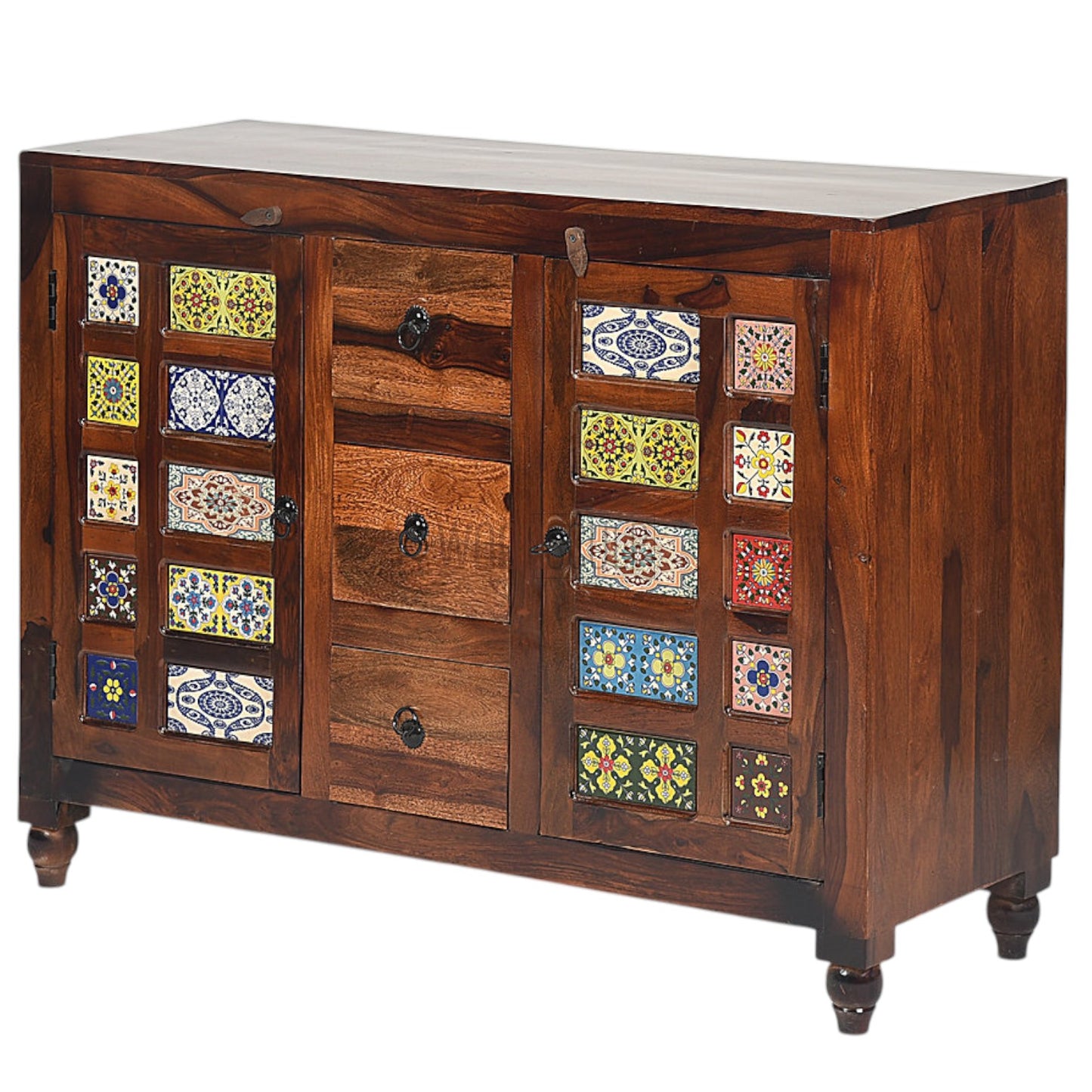 Rang Mahal Sideboard Cabinet Storage | Sheesham Wood