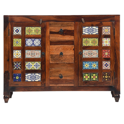 Rang Mahal Sideboard Cabinet Storage | Sheesham Wood