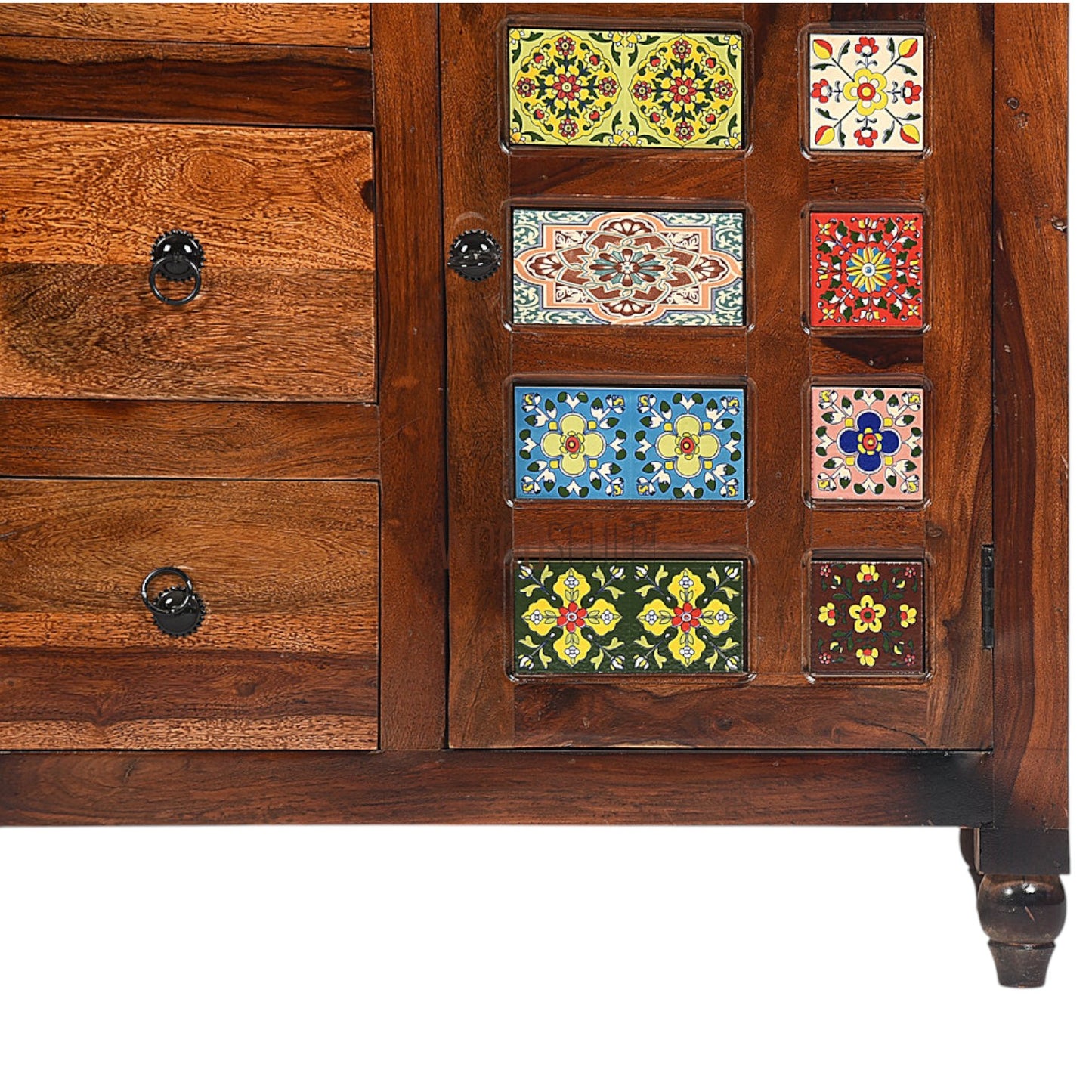 Rang Mahal Sideboard Cabinet Storage | Sheesham Wood