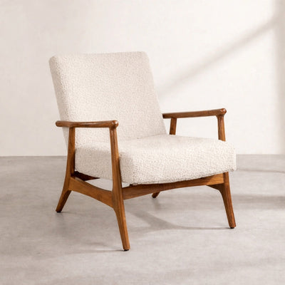 Eirene Lounge Chair Green | Teak Wood | Natural Finish