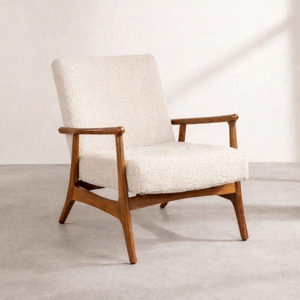 Eirene Lounge Chair Green | Teak Wood | Natural Finish
