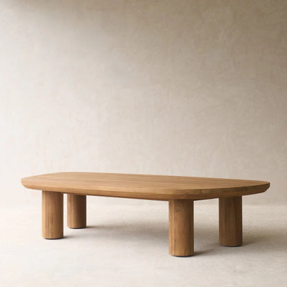 Outdoor Coffee Table Solid Acacia Wood