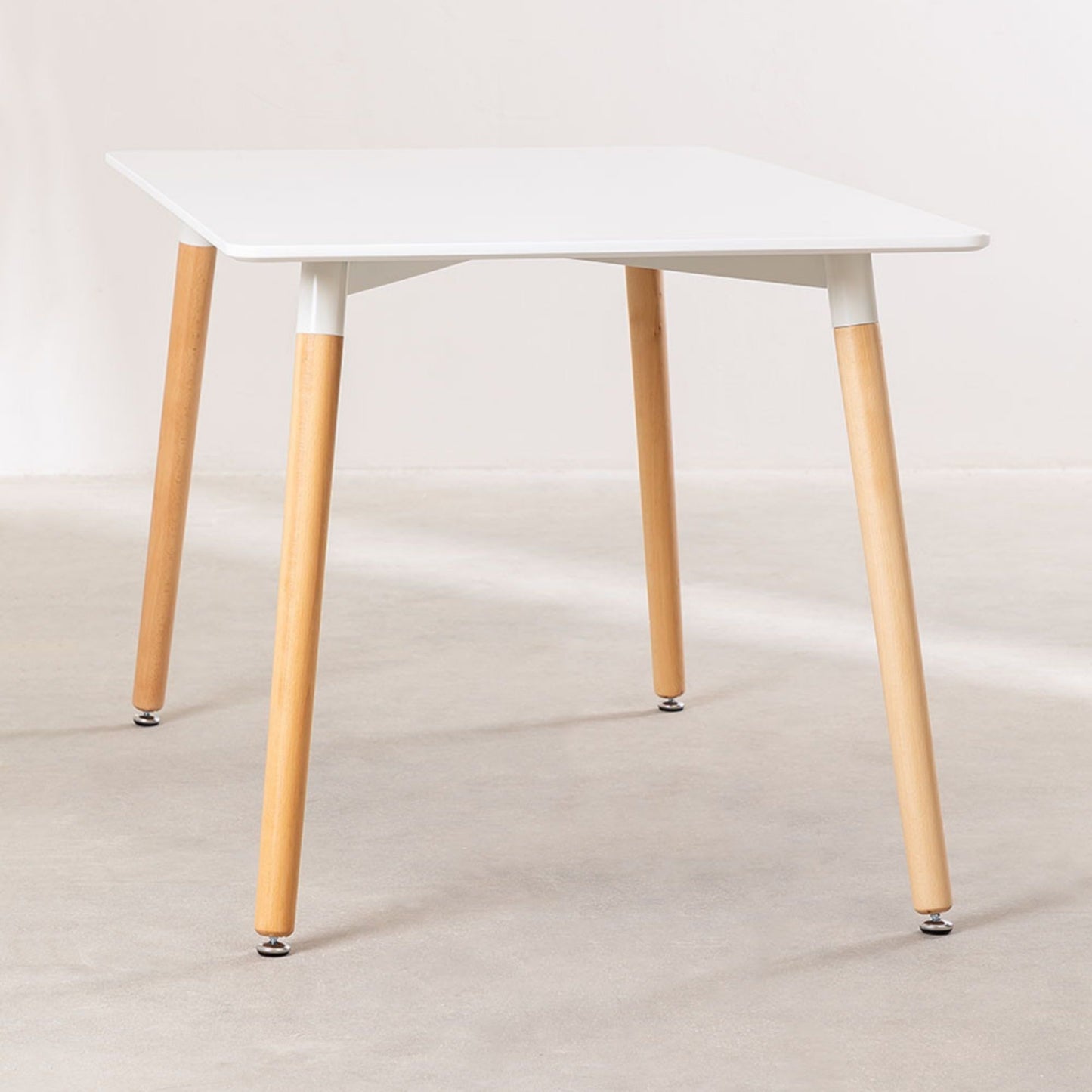 The Apis Dining Table | White Finish | Solid Wood