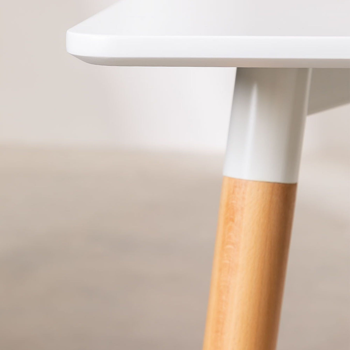 The Apis Dining Table | White Finish | Solid Wood