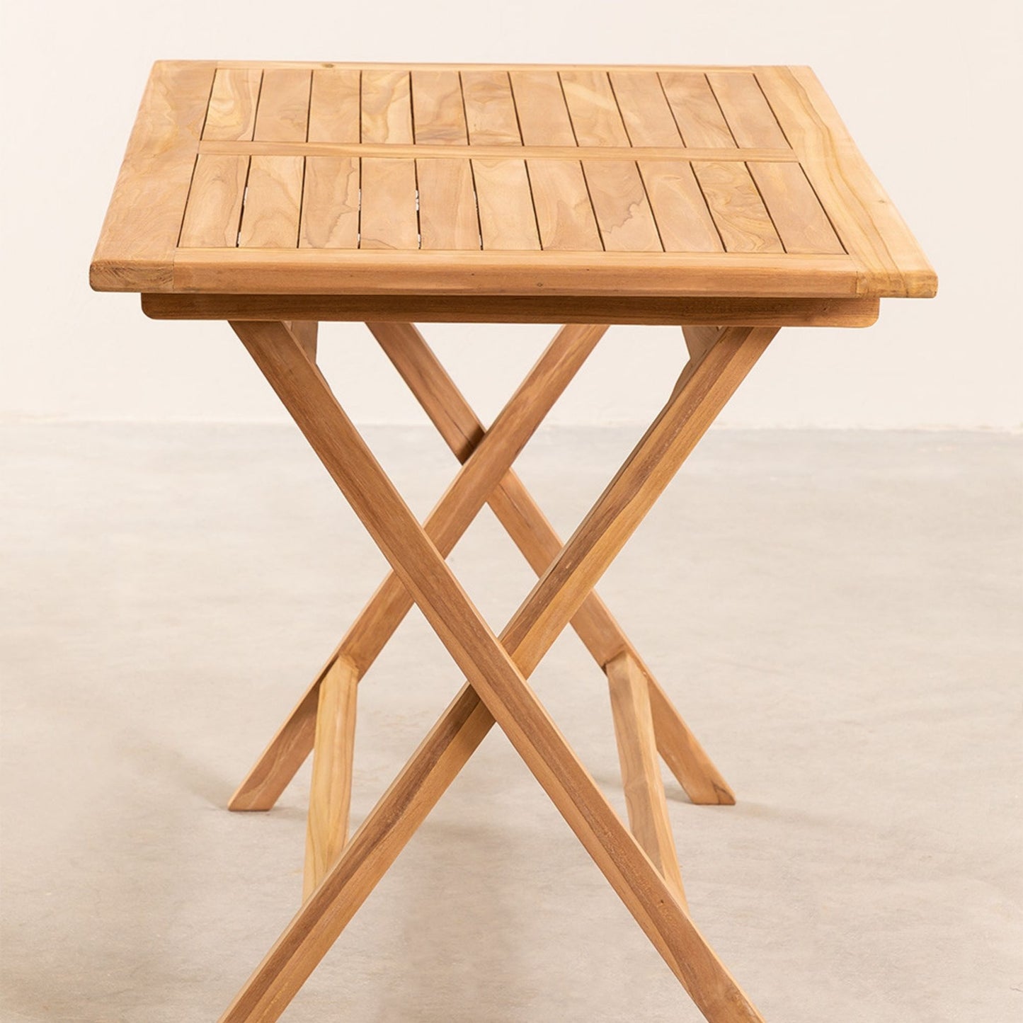 Galeno 6 Seater Foldable Dining Table Wooden | Natural Finish